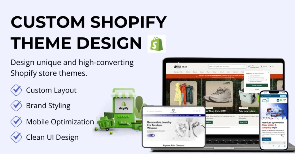 Custom Shopify Theme Design