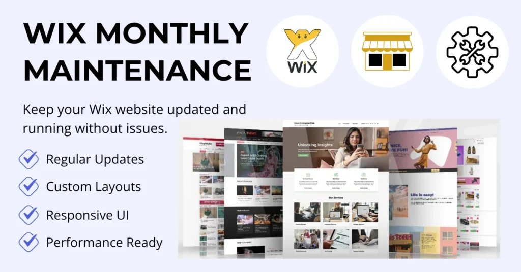 Wix Monthly Maintenance