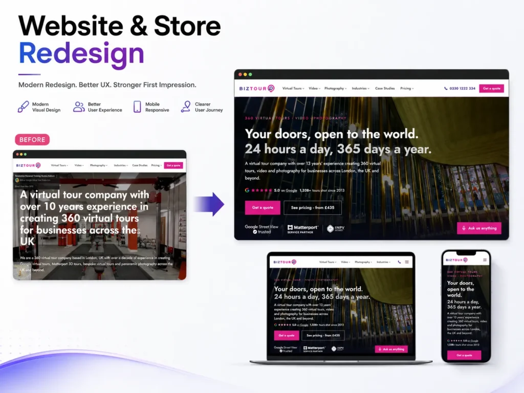 Website & Store Redesign